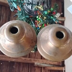 Antique Brass Candle Holders